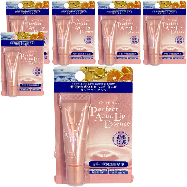 SENKA 專科 台灣公司貨 彈潤護唇精華, 無色無味, 10g, 6條