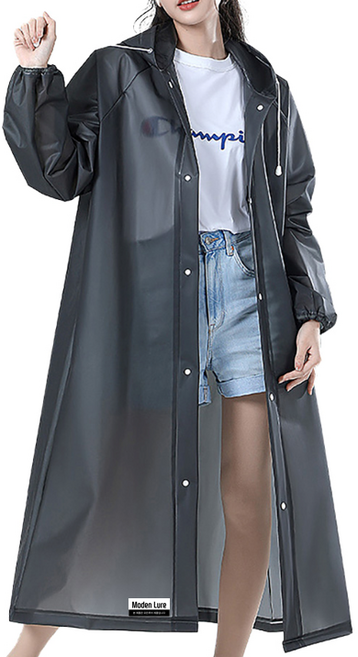 비즈온 모든루어 낚시 아웃도어 우의, 블랙, 1개