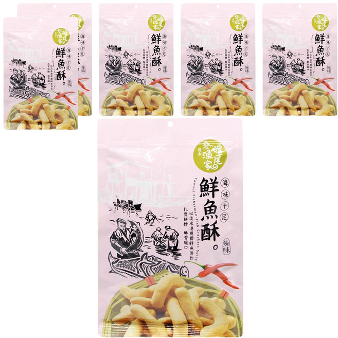 滬尾漁家 鮮魚酥 (辣味)150g, 6入