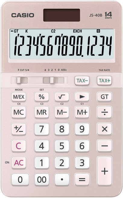 카시오 일반 계산기 JS-40B, 핑크, 1개