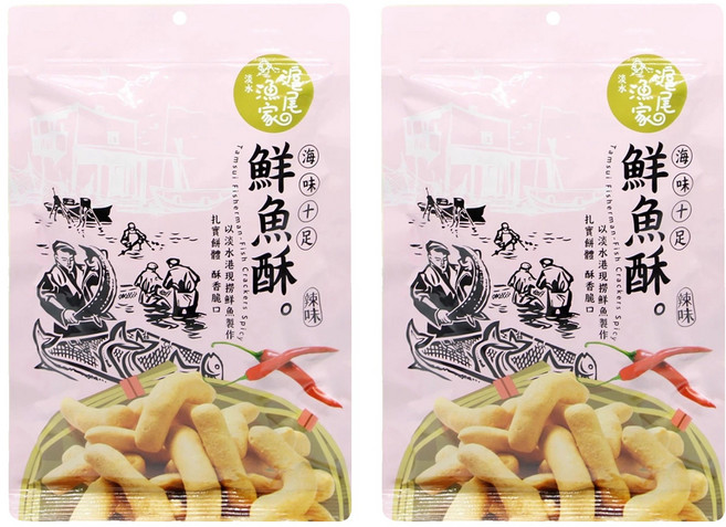 滬尾漁家 鮮魚酥 (辣味)150g, 2入