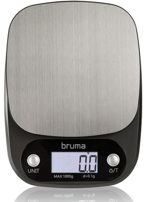 브루마 디지털 주방저울, 1kg, 다크그레이, BS100