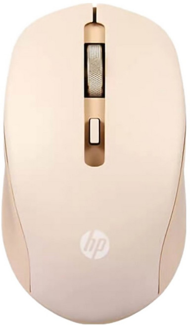 hp 惠普 無線靜音滑鼠, 奶茶色, S1000 plus