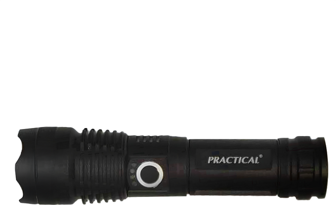 PRACTICAL 實用牌 USB P50極亮伸縮調焦手電筒 PR-A50W02, 1個