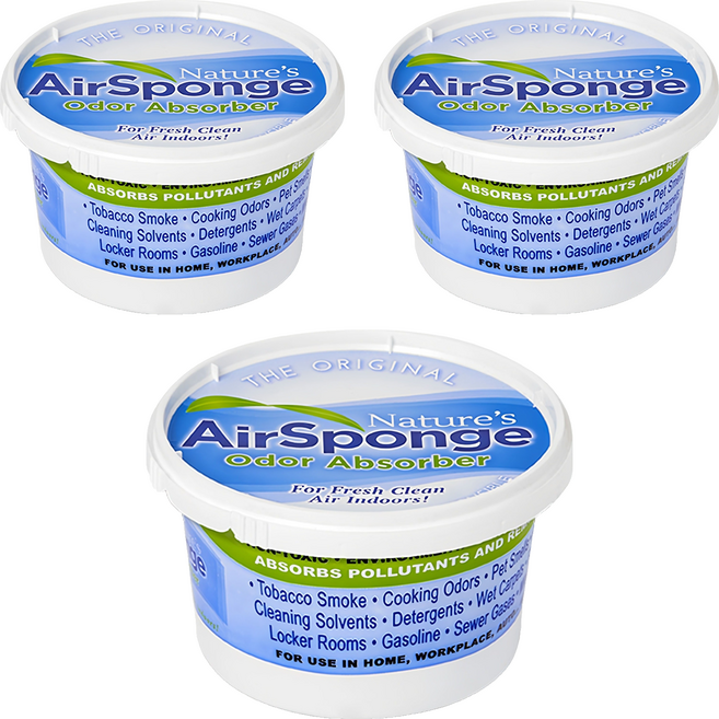 네이처스에어스펀지 오리지널 대형 실내 탈취제 본품, 454g, 3개