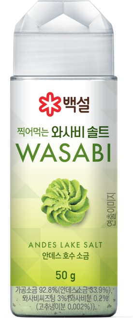 백설 와사비 디핑솔트, 1개, 50g