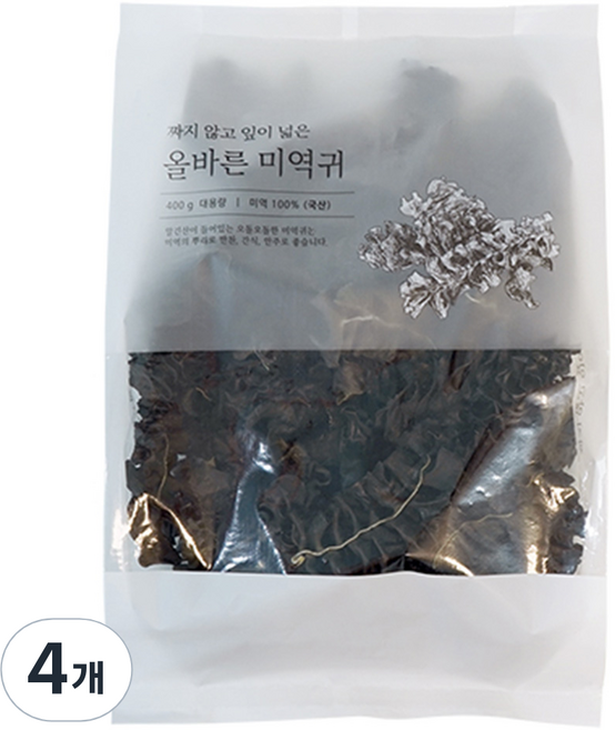 석하 올바른 미역귀, 400g, 4개