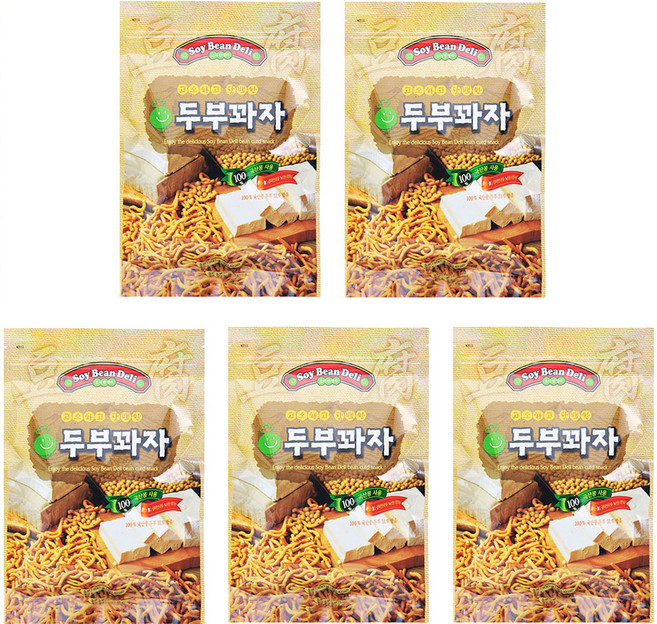 소이빈델리 고소하고 담백한 두부꽈자, 100g, 5개