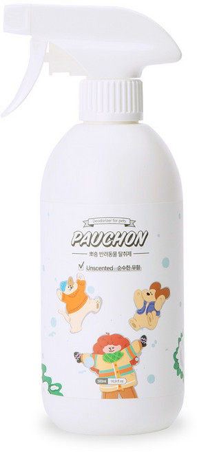 뽀숑 반려동물 탈취제 순수한 무향, 500ml, 1개