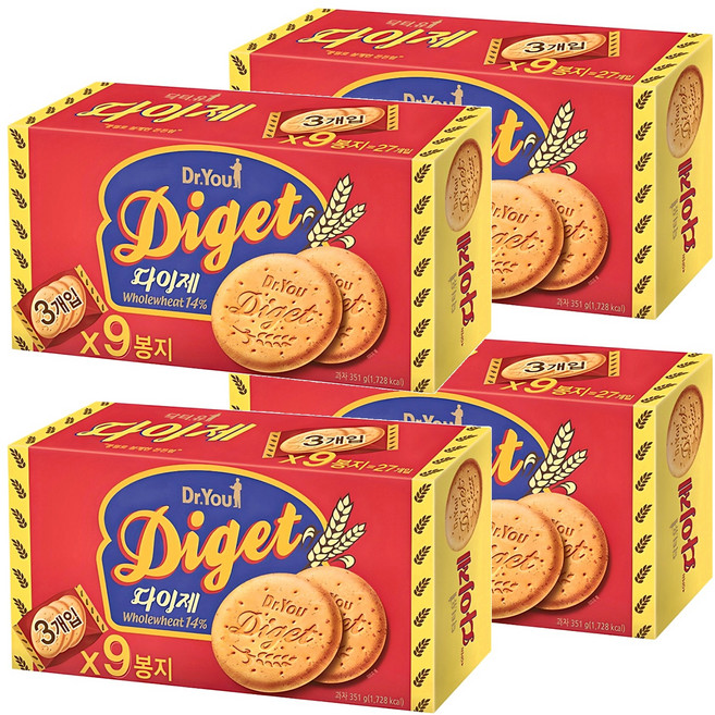 닥터유 다이제 오리지널, 351g, 4개
