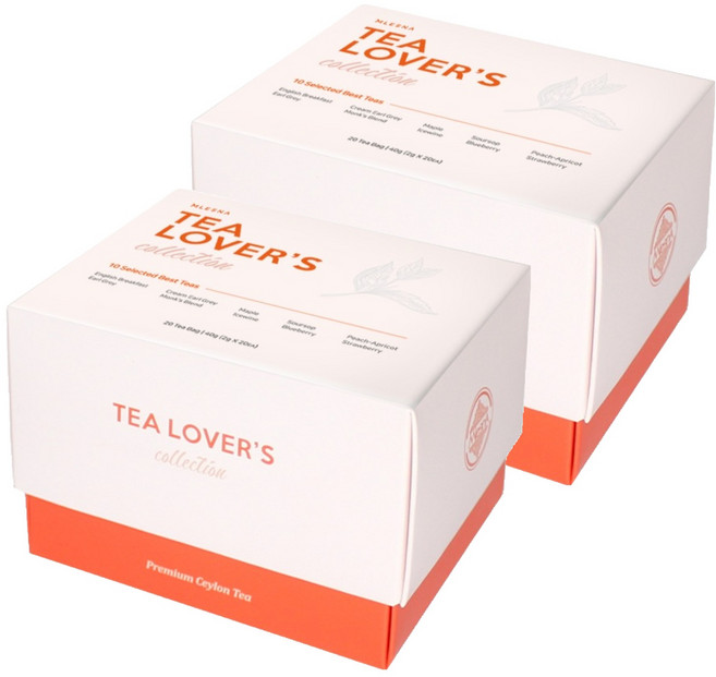 믈레즈나 티러버스 컬렉션 티백 2g x 20p 세트, 티백 10종 x 2p, 2세트