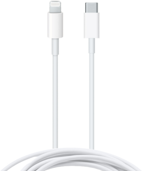 Apple 原廠 USB-C-Lightning 連接線 A2441, 2m, 1盒, 白色
