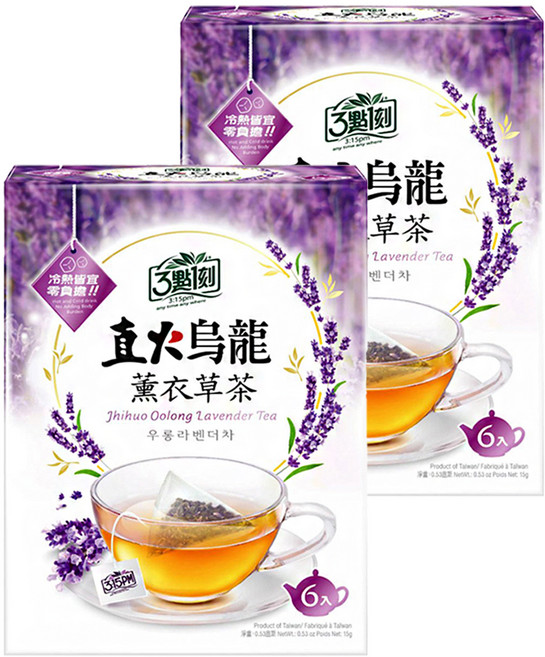 3點1刻 直火烏龍 薰衣草茶, 2.5g, 6包, 2盒