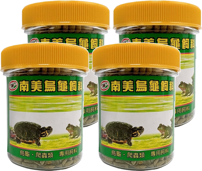 南美 烏龜飼料, 50g, 4罐