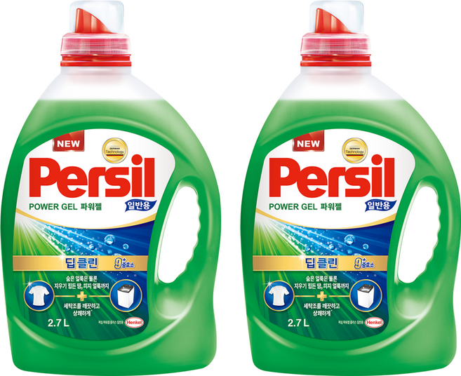 Persil 寶瀅 韓國原裝進口 強效淨垢 洗衣凝露, 2.7L, 1入, 2桶