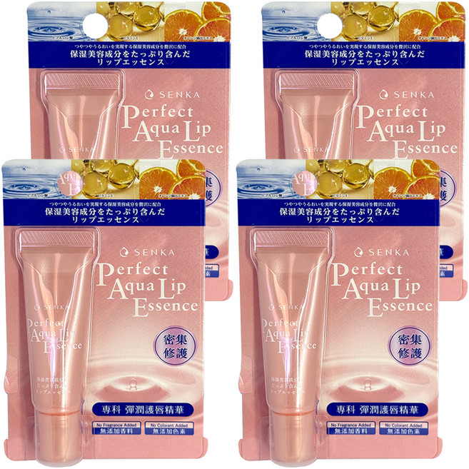 SENKA 專科 台灣公司貨 彈潤護唇精華, 無色無味, 10g, 4條