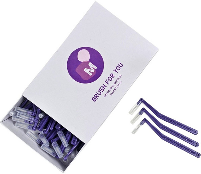 브러쉬포유 L형 치간칫솔 M 1.2 50p, 1.2mm, 50개입, 1개