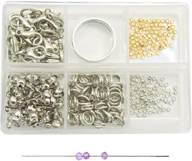 아트니즘 비즈 부자재 8종 세트, 혼합색상, 1세트