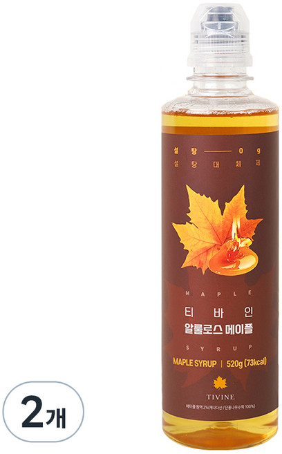 티바인 알룰로스 메이플, 520g, 2개