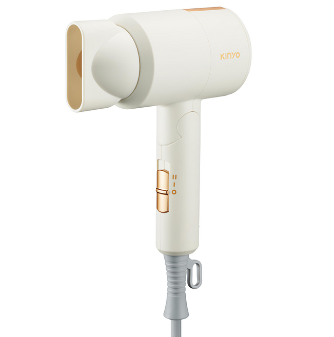 Kinyo 雙電壓摺疊負離子吹風機 800W, KH-193, 米色