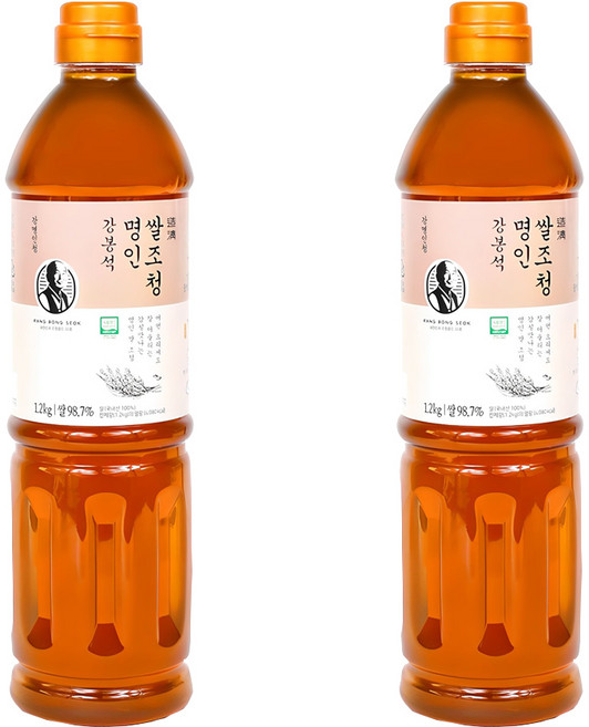 강봉석 명인 쌀조청, 1.2kg, 2개