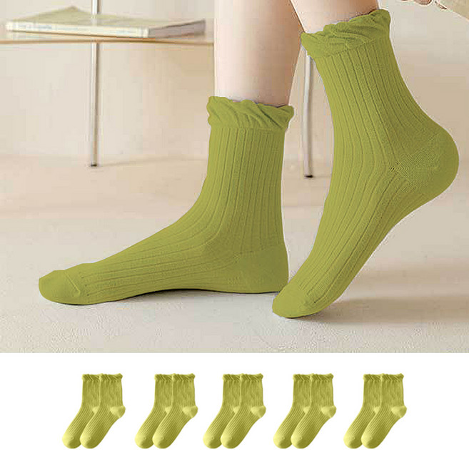 이츠굿텐 아이스크림 데일리 골지 양말 5켤레 세트