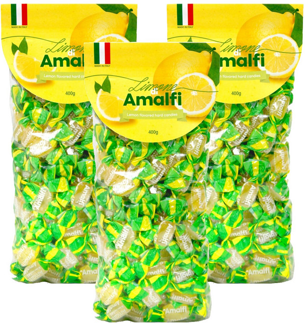 팔라니 리모네 디 아말피 레몬캔디, 400g, 3개