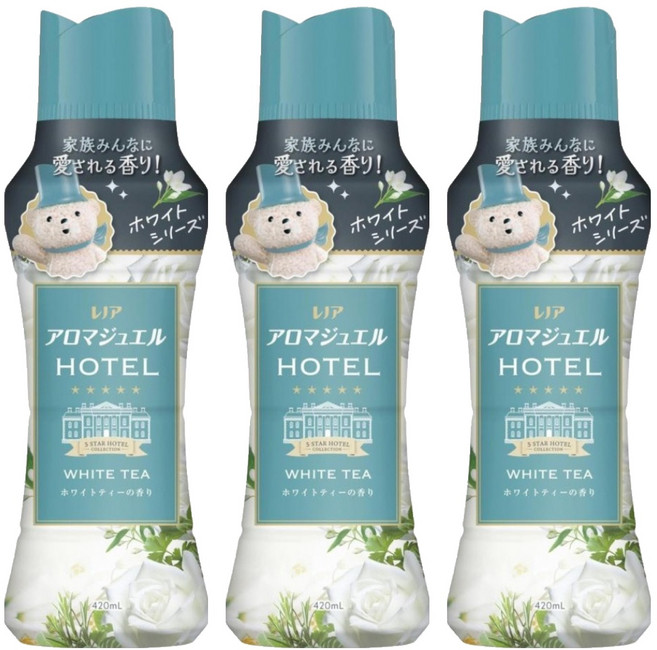 Lenor 蘭諾 衣物柔軟香香豆 白茶花香, 420ml, 3瓶