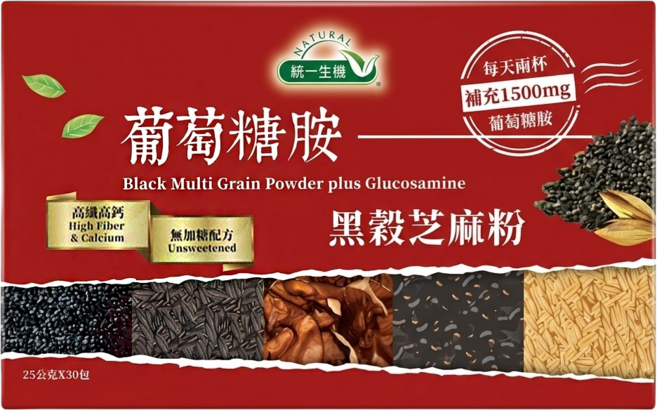 統一生機 葡萄糖胺黑穀芝麻粉, 750g, 1盒