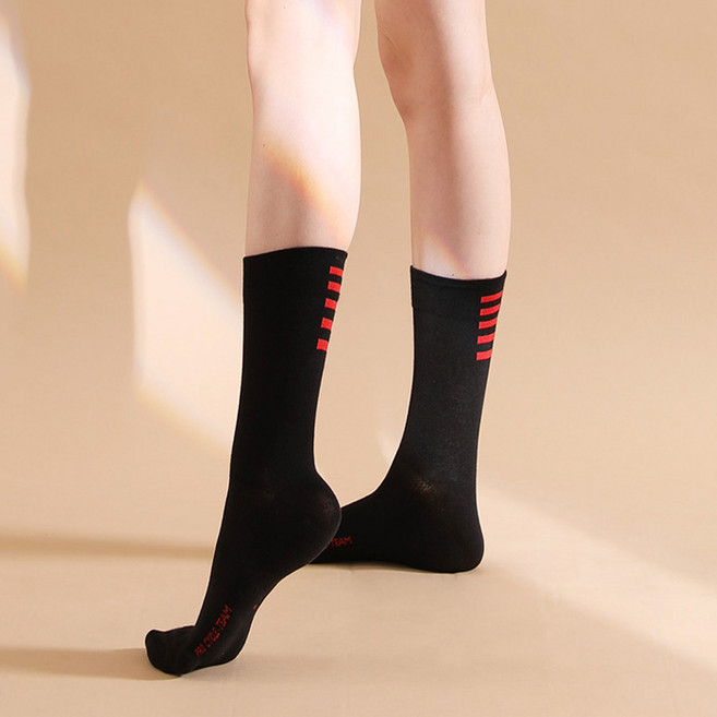 펠레스포츠 사이클링 스포츠 삭스, 블랙 / 레드, 1개