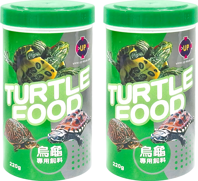 UP AQUA 雅柏 烏龜專用飼料 E-217, 220g, 2罐