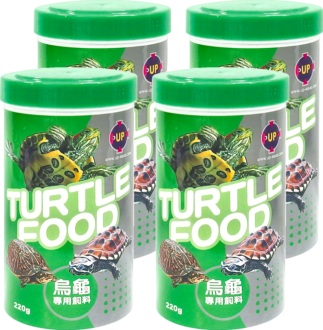UP AQUA 雅柏 烏龜專用飼料 E-217, 220g, 4罐