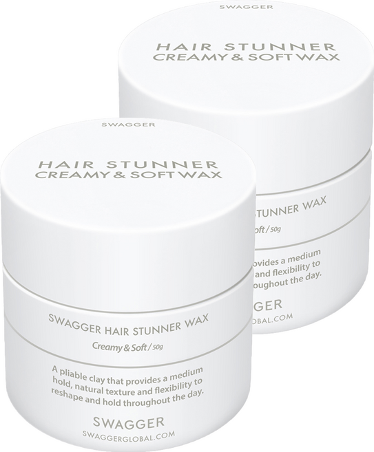 스웨거 헤어 스터너 왁스 크리미 앤 소프트, 50g, 2개