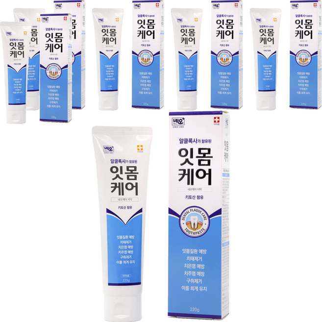 네오메디칼 잇몸 케어 플러스 치약, 220g, 6개