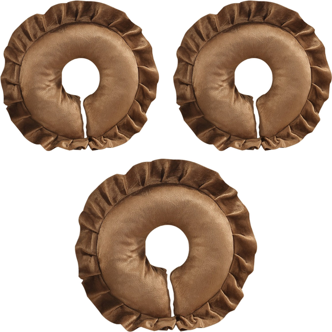 러빙랩 안면 베개쿠션, 다크브라운, 3개