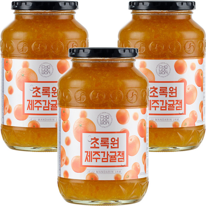 초록원 제주감귤잼, 1kg, 3개