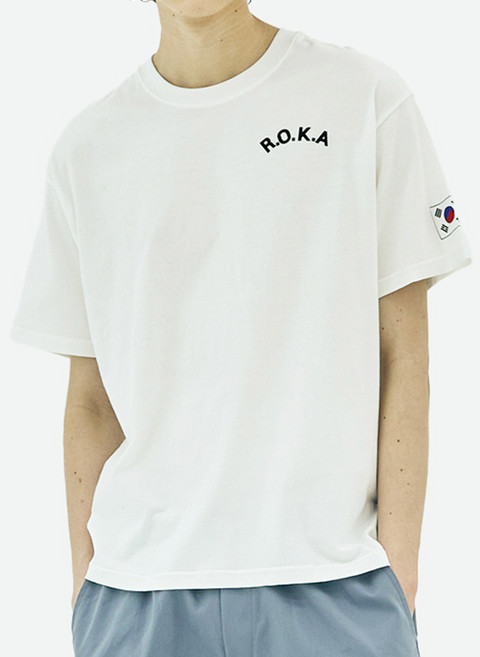 테라우드 남녀공용 로카 면 라운드 통기성 반팔 티셔츠