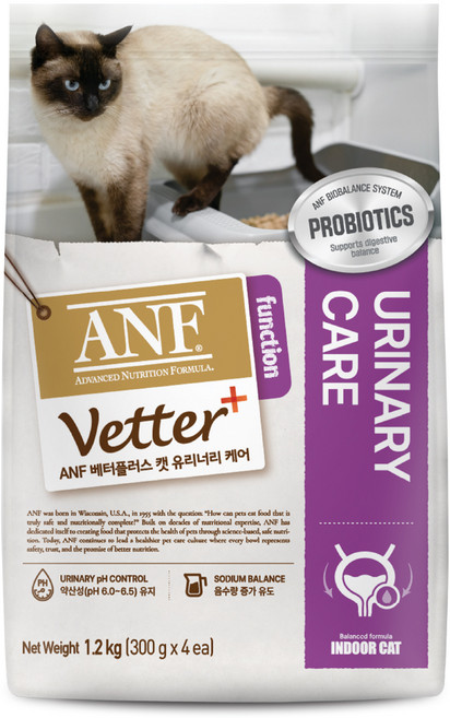 ANF 베터플러스 캣 기능성 사료, 유리너리+장건강, 1.2kg, 1개