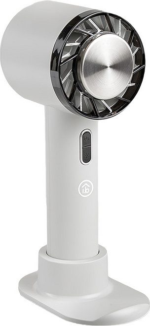 aibo 冰鎮冷敷手持/桌立風扇 USB充電式 暖心灰 隨身支架 三檔風速, HA-FAN1133-GR