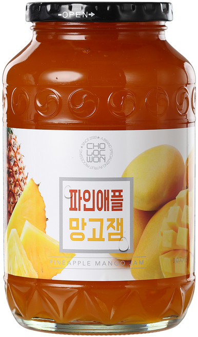초록원 파인애플 망고잼, 1kg, 1개