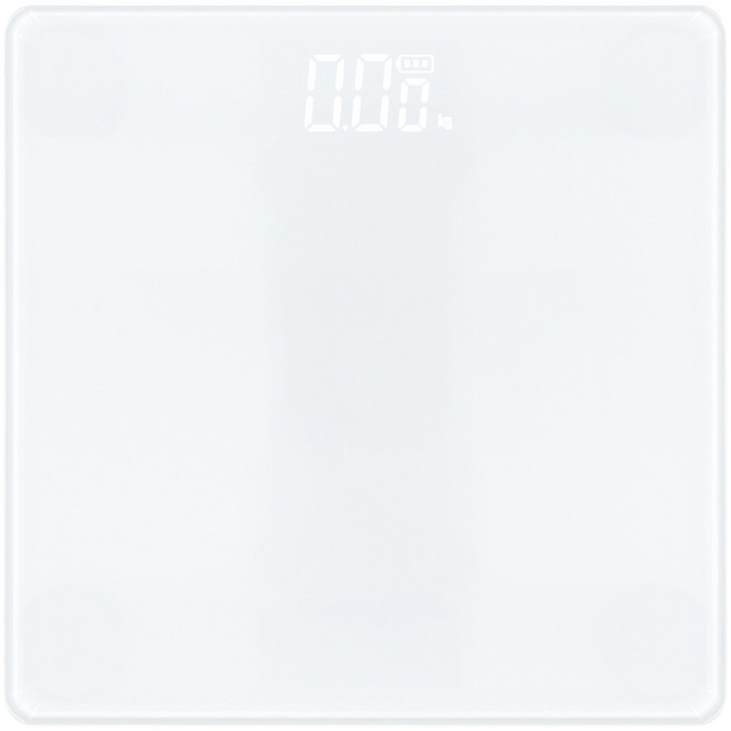 노바리빙 디지털 LED 모던 미니 체중계, 스노우 화이트, 1개