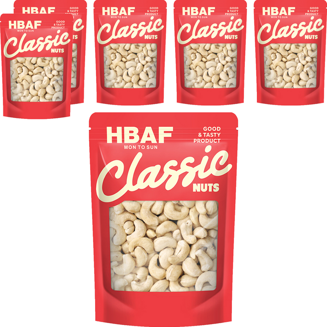 바프 클래식넛츠 볶음 캐슈넛, 200g, 6개