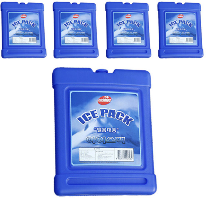 코스모스 하드케이스 아이스팩 20 x 25 x 4.9 cm, 5개