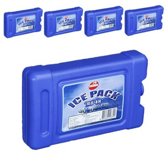 코스모스 하드케이스 아이스팩 650ml, 5개입, 1개