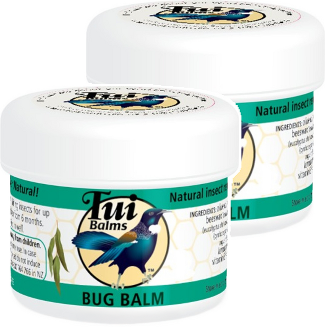 Tui Balms 天然防蚊止癢精油蜂蠟膏 BUG BALM 50g裝, 2罐