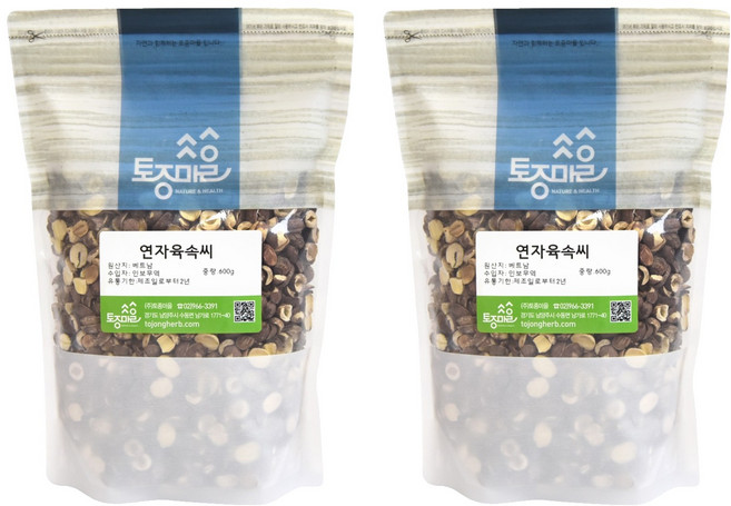 토종마을 연꽃씨속씨 연자육, 600g, 1개입, 2개