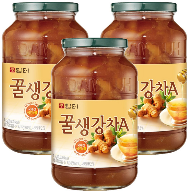 담터 꿀생강차A, 1kg, 1개입, 3개