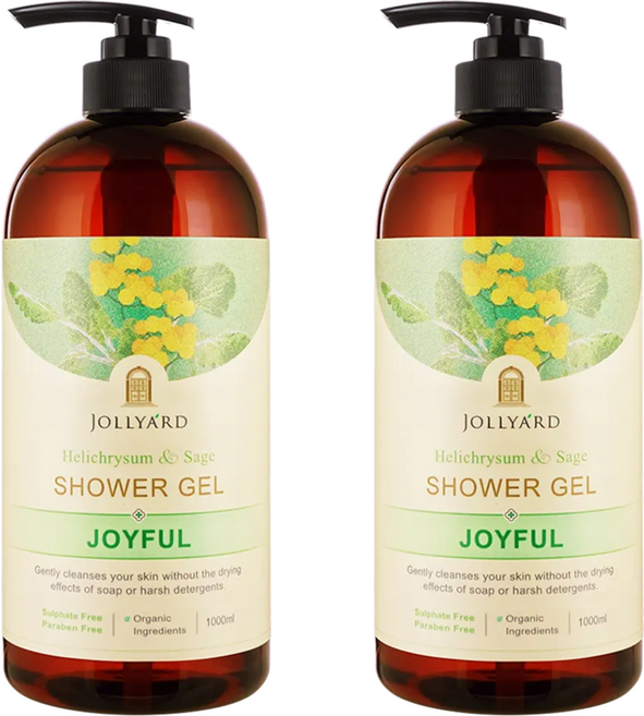 JOLLYA'RD 潔麗雅 蠟菊&鼠尾草舒活沐浴露, 2瓶, 1L