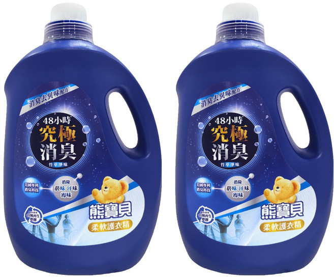 Snuggle 熊寶貝 柔軟護衣精 竹萃淨味, 3L, 2瓶