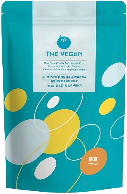 THE VEGAN 樂維根 植物性優蛋白 香草, 1kg, 1包